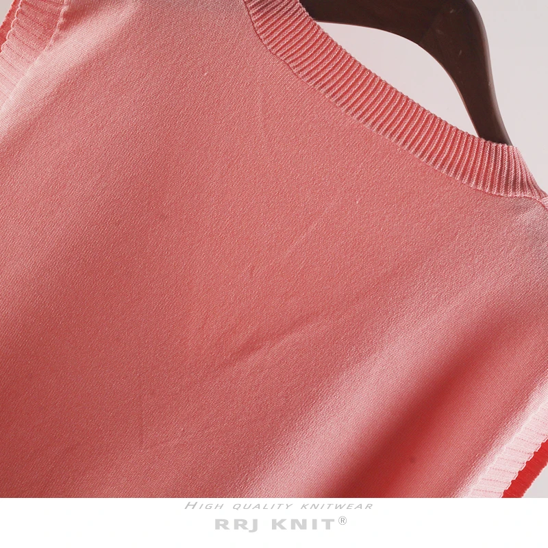 

ZCSMLL Thin section of solid color V-neck knitted waistcoat, loose and thin, sleeveless sweater, waistcoat, waistband, waistcoat