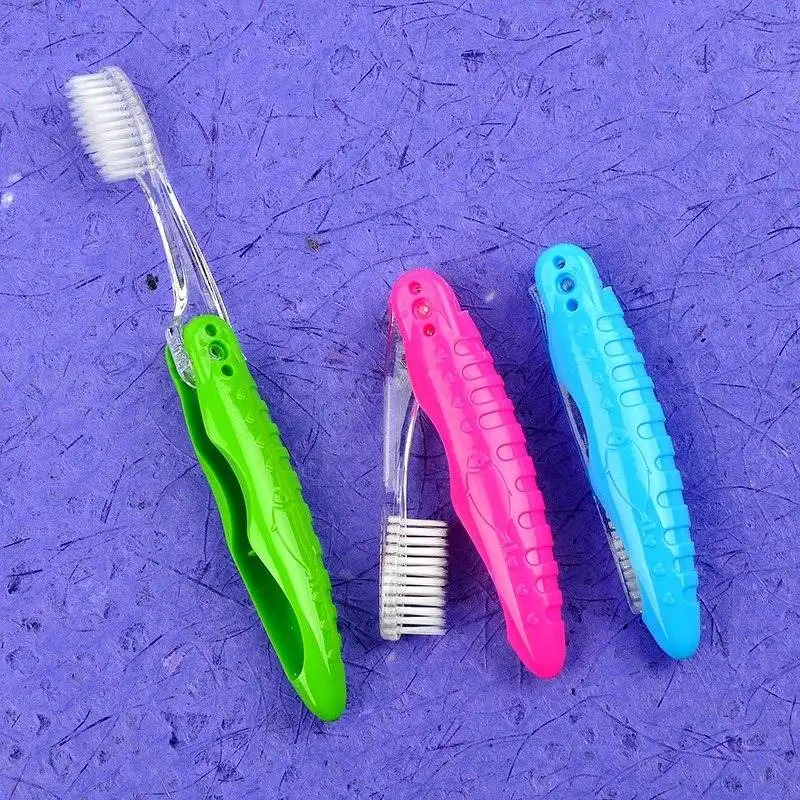 

5pcs travel toothbrush Super fine soft Toothbrush Travel folding portable Foldable business trip hotel toothbrush Oral Hygiene