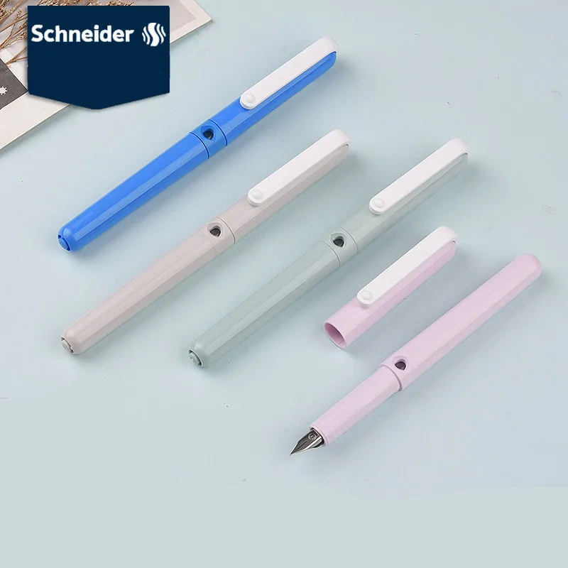 

1pc Schneider BK410 Fountain Pen 0.35mm EF Iridium Nib Replaceable Ink Sac Student Writing Supplies Germany Imported 4 Colors