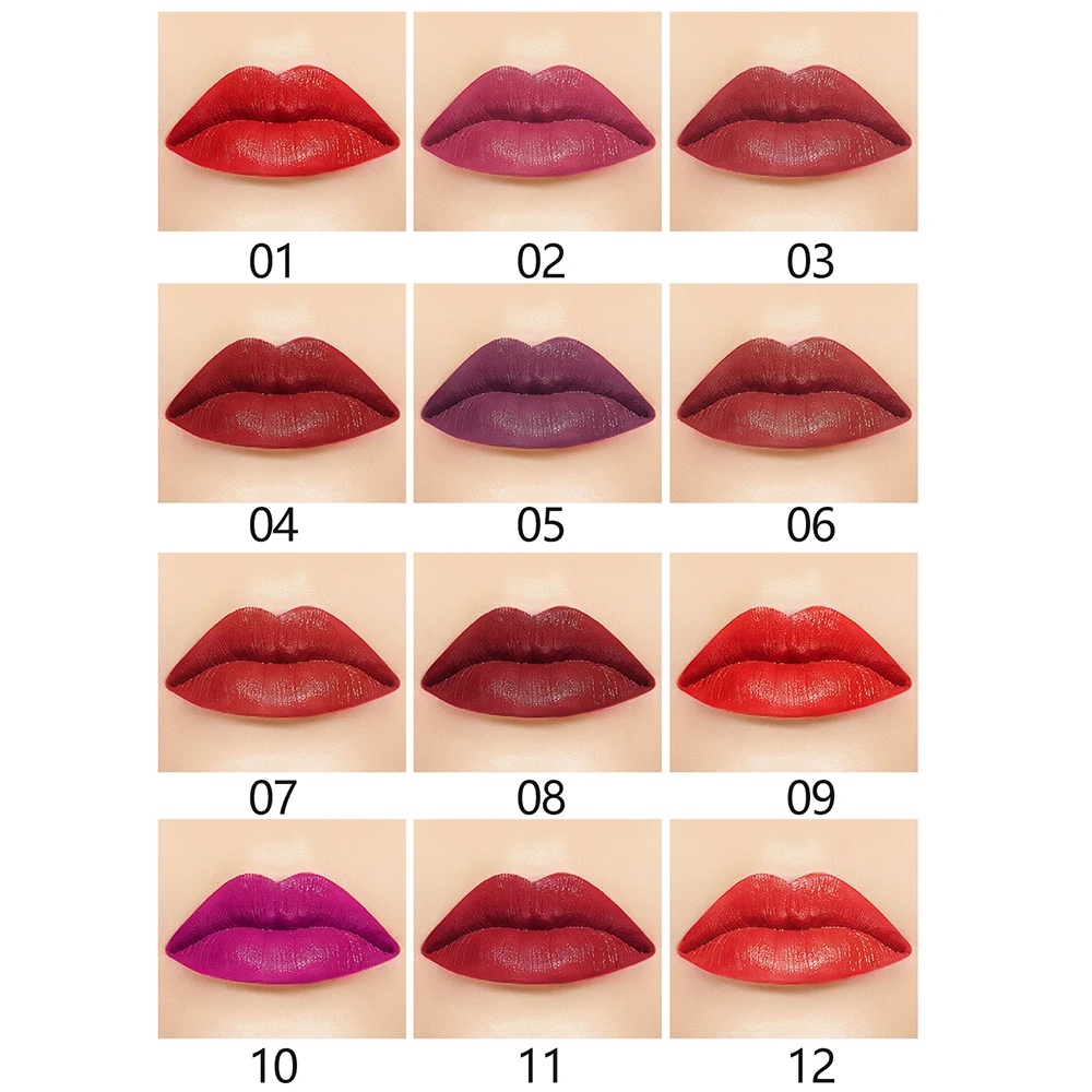 PERALICE Dumb Красная губная помада 12 цветов увлажняющая для женщин легко носить