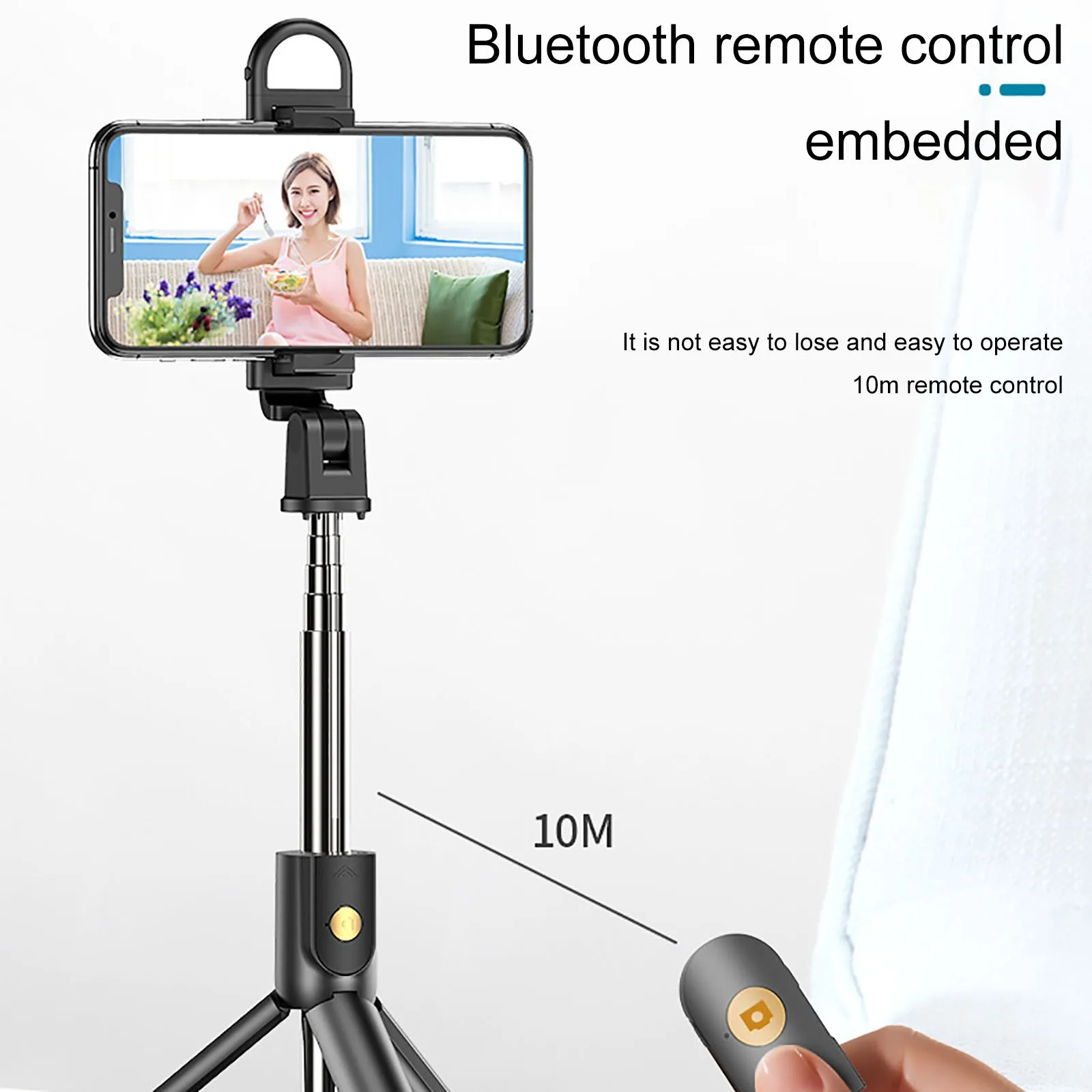 Беспроводная селфи-палка K10S 6 в 1 с Bluetooth и кольцевым штативом | Электроника