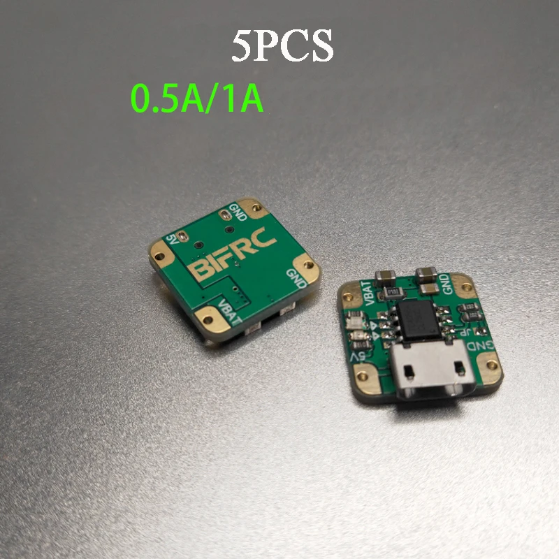 5 шт. 3 7 В 1S модуль зарядки Lipo 0 5a/1 А мини-плата с микро-usb портом встроенный