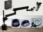 FYSCOPE siмультифокусный 38MP 50SPF HDMI камера 3.5X-90X стерео микроскоп с шарнирным рычагом и зумом 144LED