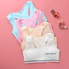Бюстгальтер девушки Спортивный бюстгальтер из хлопка для девочек-подростков, нижнее белье, бюстгальтеры подростковые