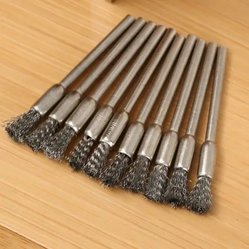 

100pcs 5mm Steel Wire Wheel Brush Shank Suitable For Rotary Dremel Drill Tool Clean Polish Shank Fits Rotary Tool Accessory