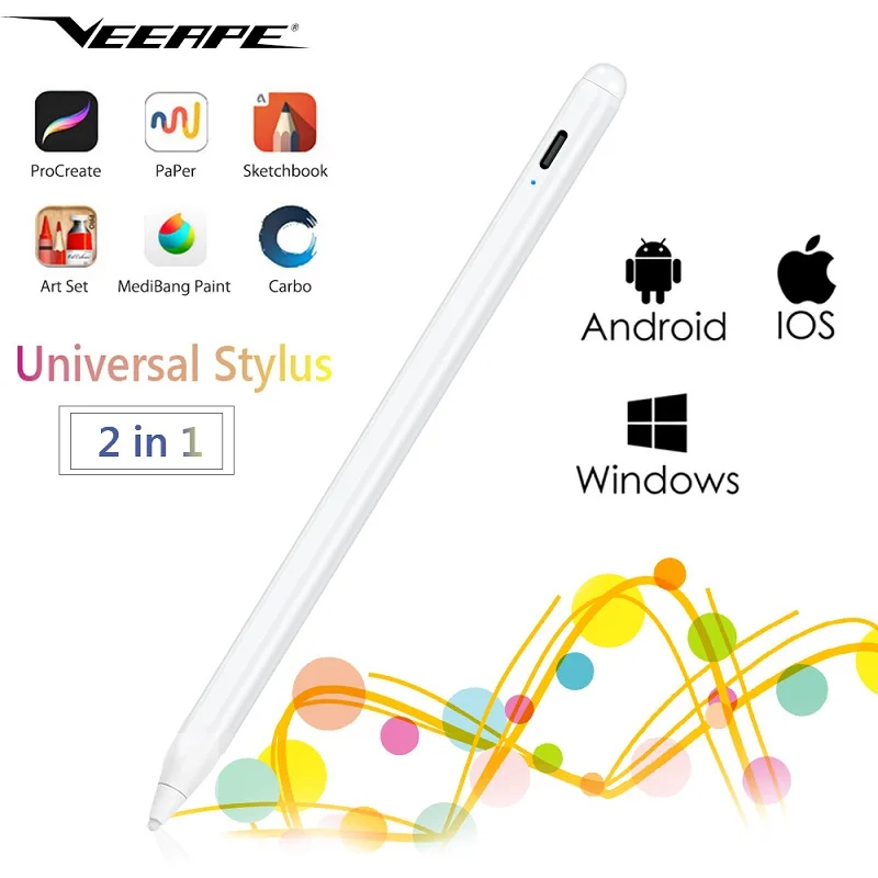 Универсальный стилус для IOS Android iPad Apple Pencil 1 2 Microsoft поверхностного планшета Xiaomi