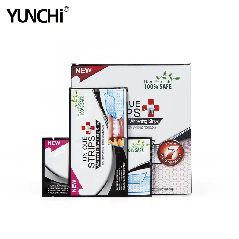 Нано бамбуковый уголь отбеливание зубов полоски 100% безопасный не перекись супер