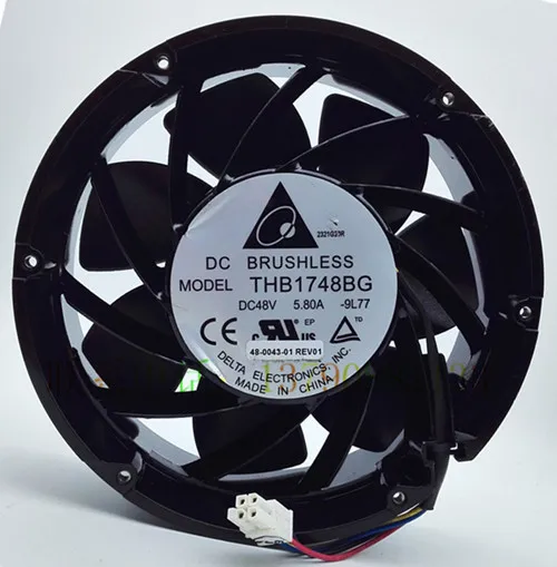 Delta Electronics THB1748BG 9L77 постоянного тока 48В 5.8A 172x172x51 мм 4 провод Сервер вентилятор