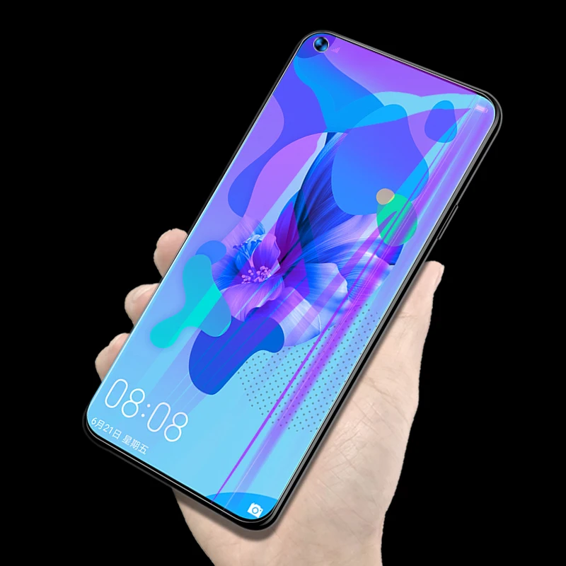 60D полностью клеящаяся Защитная пленка для HuaWei Nova 6 SE закаленное стекло Защита