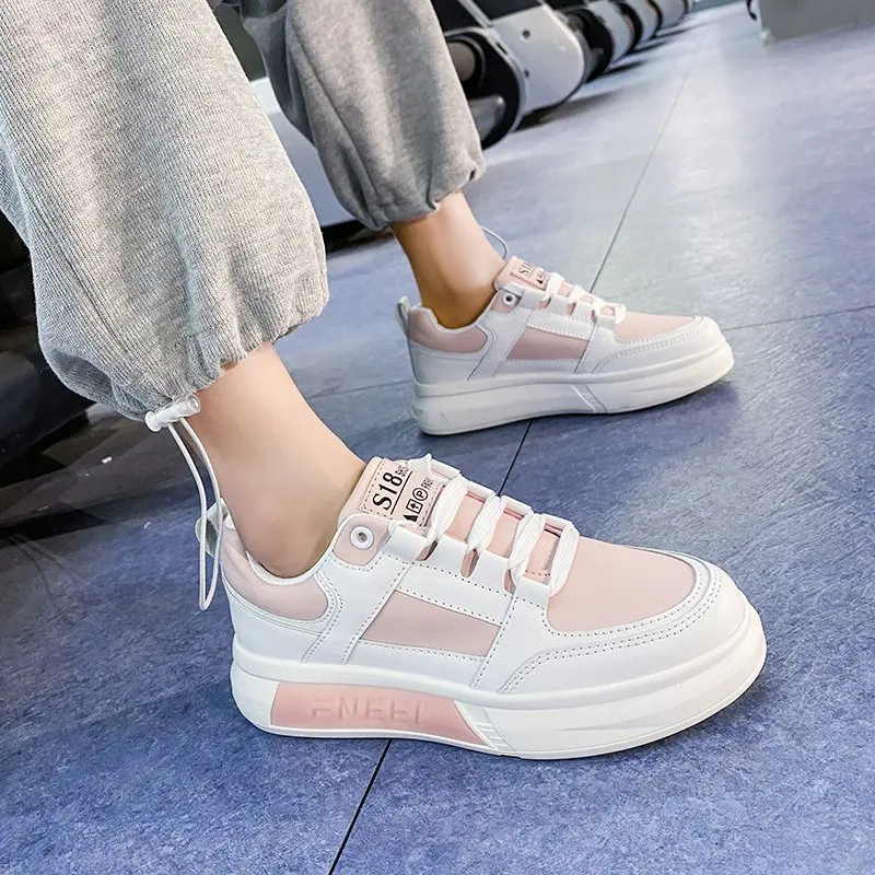 

Fashion Spring New Designer Women White Shoes Female Platform Sneakers Women Tenis Feminino Casual Female Shoes Woman Pink Shoe
