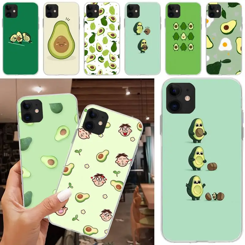 

Fruit Avocado Fundas Coque Carcasa for IPhone 11 Pro Max Case XR XS 12 7 8 Plus SE 2020 Cover Accessories Cascos