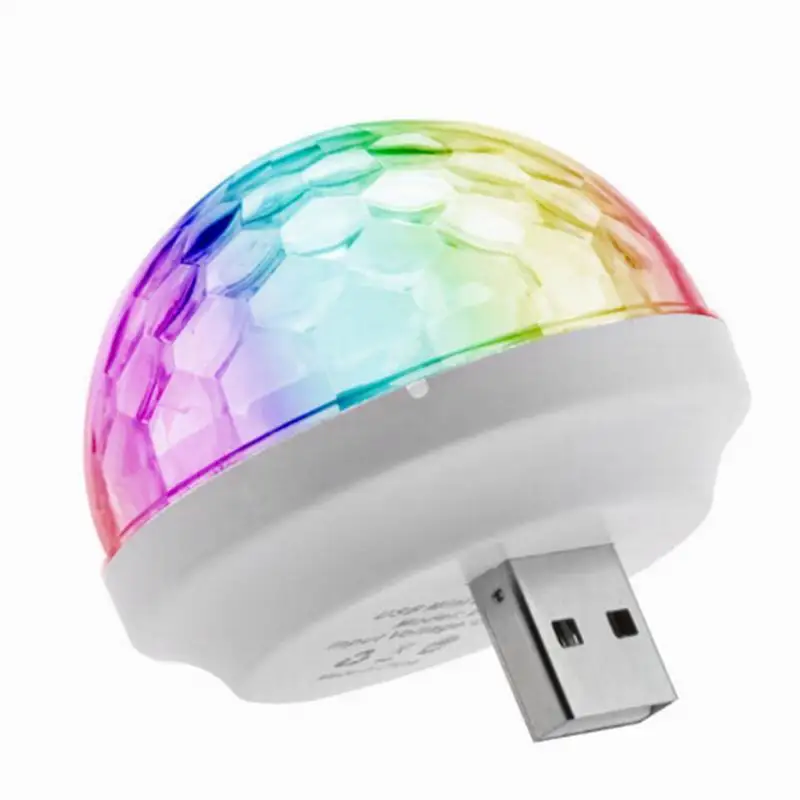 Мини USB led вечерние светильник s портативный хрустальный волшебный шар для дома
