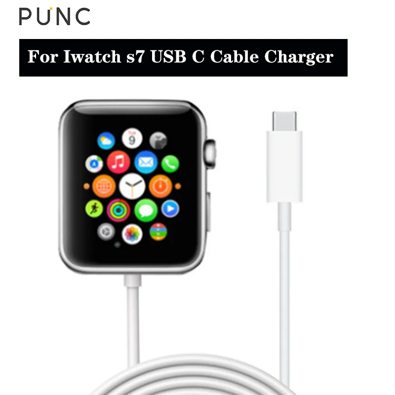 

Portable Wireless Charger for IWatch s7 7 Magnetic Charging Dock Station USB C Charger Cable for Apple Watch 7 s7 Smart Watch