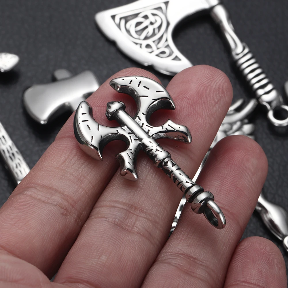 2 шт. топор из нержавеющей стали для ожерелья и браслета | Украшения аксессуары