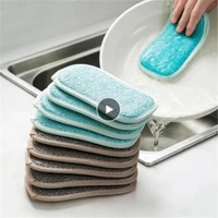 dish cloth decontamination cleaning brush kitchen household does not hurt the pot washing pot artifact double sided sponge wipe