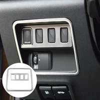 for renault koleos 2017 2018 car styling accessories stainless steel car headlamps adjustment switch button panel cover trim