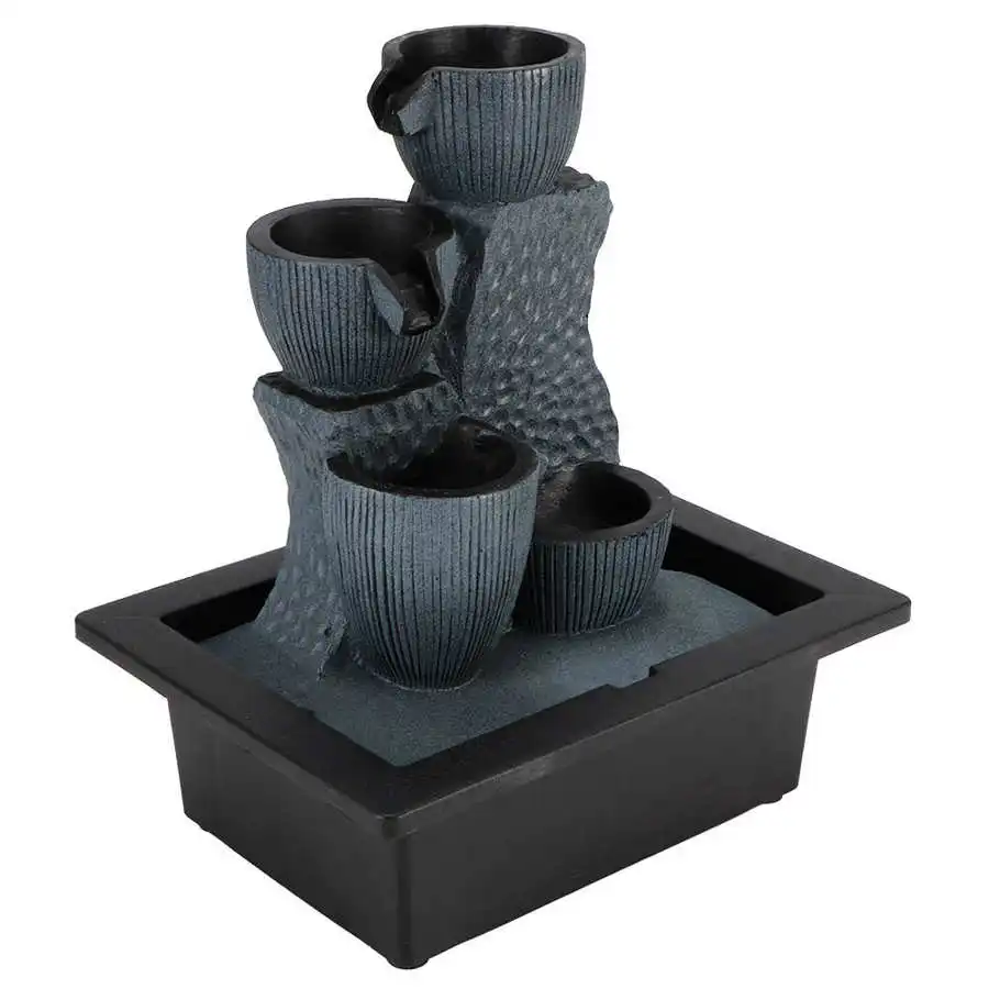 Настольный светодиодный фонтан с орнаментом полимерные поделки водяным насосом