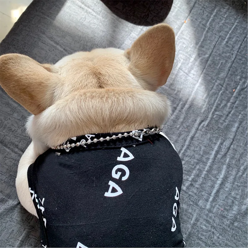 

Summer Dog Cooling Vest for Small Medium Dogs Designer Letter Print Dog Tshirt Maltese Clothes Ropa Para Perros Costume A68