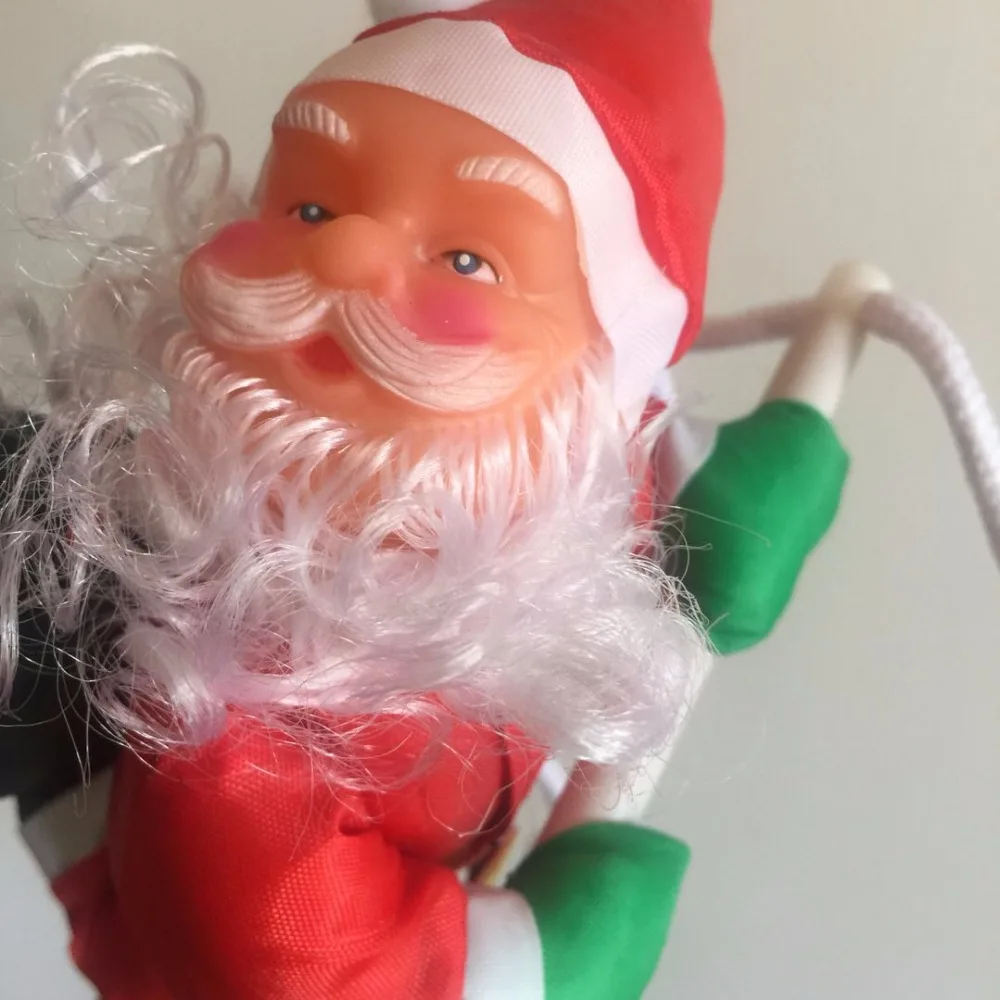 Рождественские украшения для дома 25 см подъем по лестнице Санта-Клауса елочные