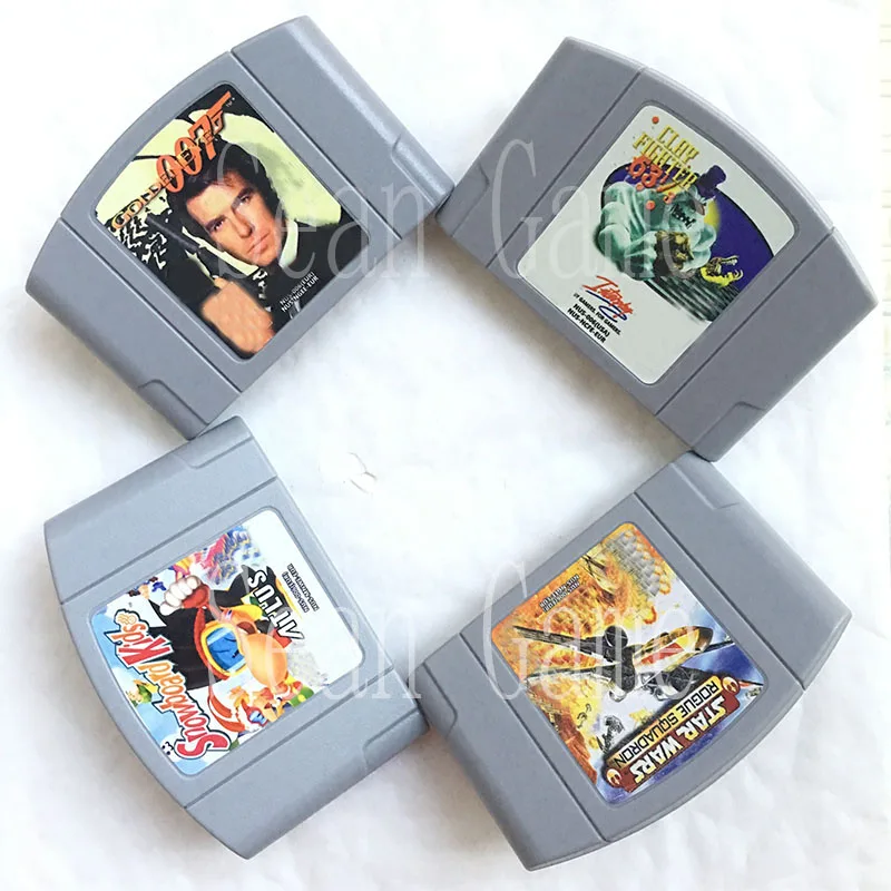 Высокая EUR PAL качества обслуживания клиентов картридж Goldeneye 007/глины истребитель/детская одежда с рисунками из фильма «Звездные Воины» сноуборд Kids1 карты для 64 бит видео игровая приставка