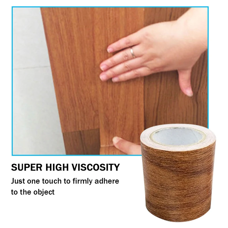 

Woodgrain Repair Tape Patch Wood Textured Furniture Adhesive Tape Strong Stickiness Waterproof-30