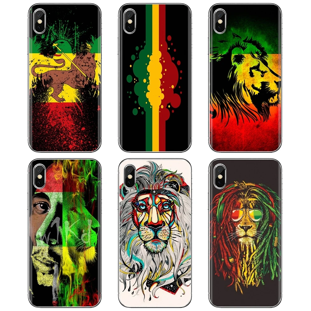 Для Samsung Galaxy A10 A40 A50 A70 A3 A5 A7 A9 A8 A6 Plus 2018 2015 2016 2017 bob marley rasta lion reggae Phone Soft Cover | Мобильные