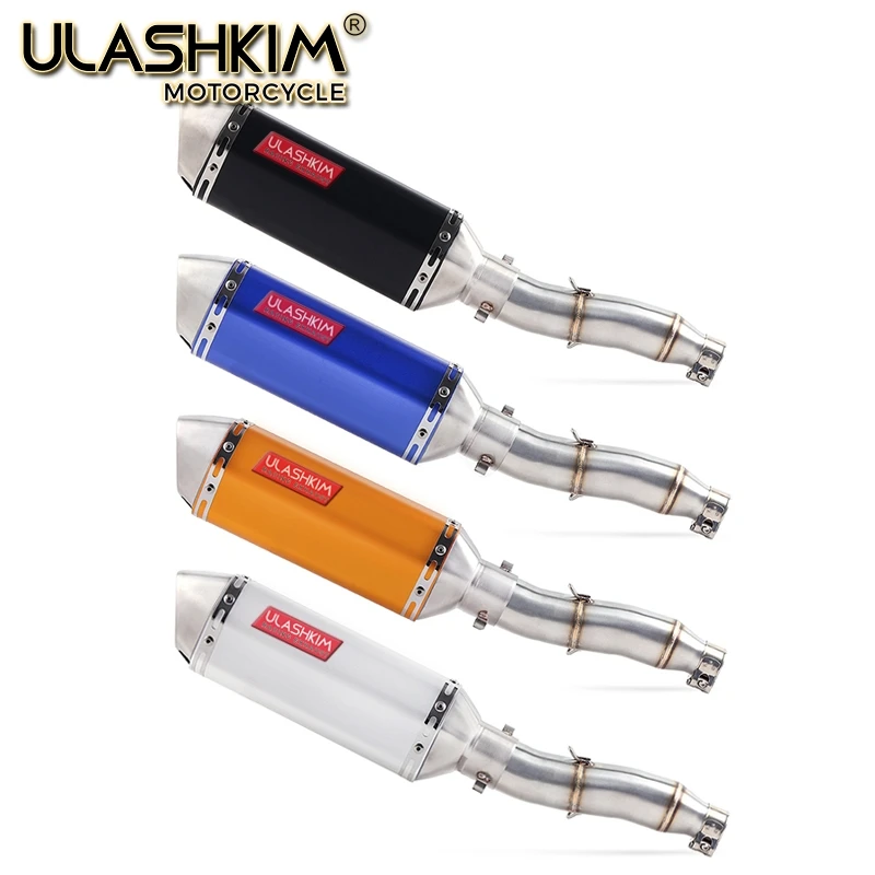 

Motorcycle Full Exhaust System Muffler Escape Slip On For YAMAHA XG250 XT250 Modified Contact Middle Pipe Adapter Connect