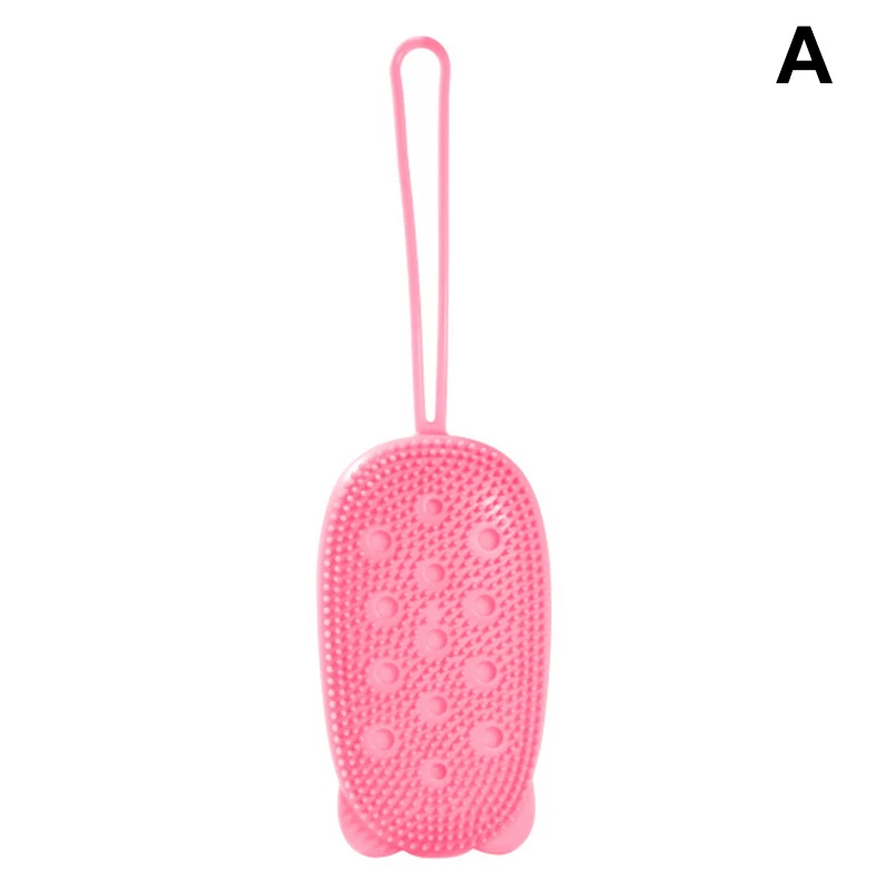 

High Quality Silicone Exfoliating Soft Brush Quick Foaming Rubbing Massage Bubble Bath Brush
