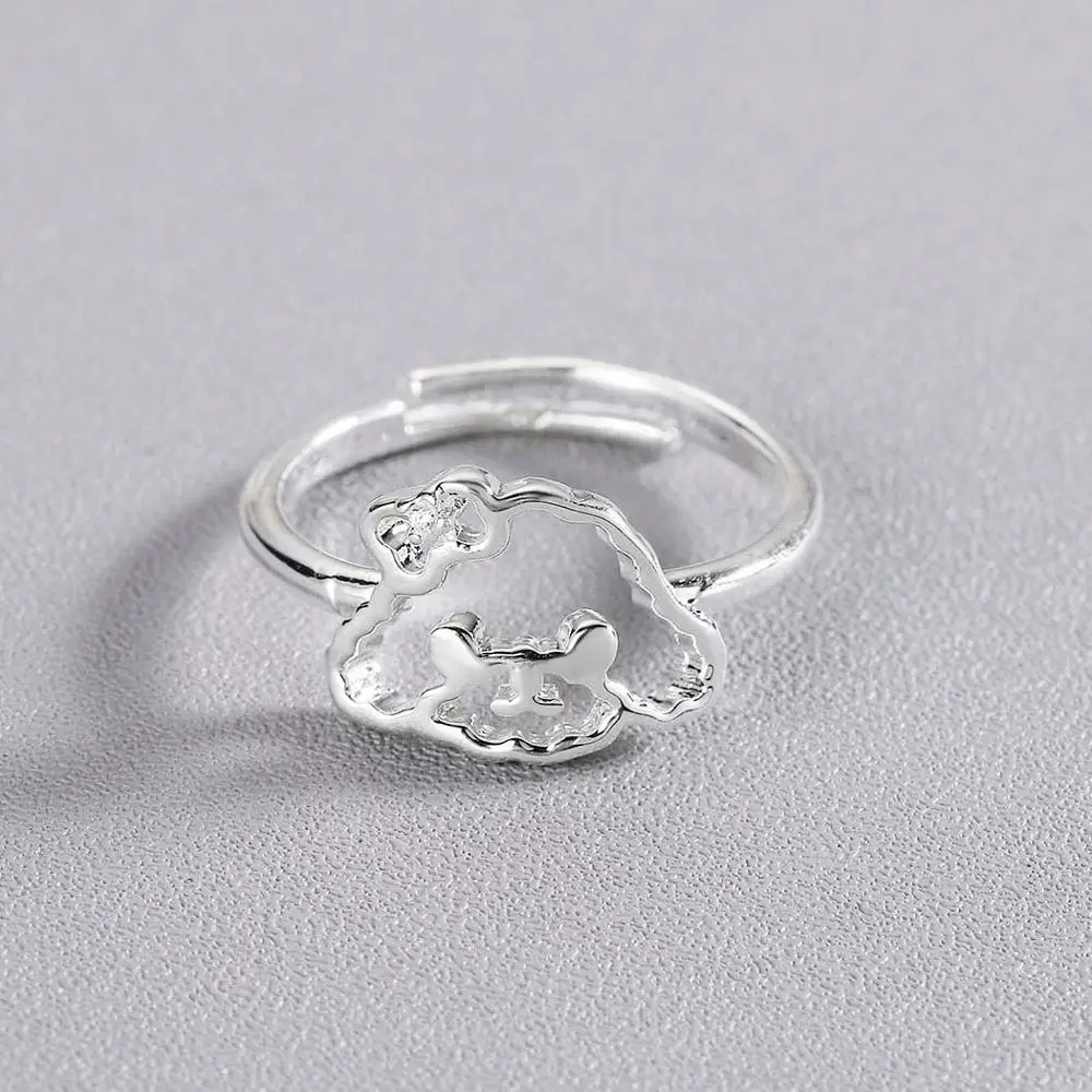 QIAMNI модный лук животное домашний питомец собака женский перстень Мода Милая