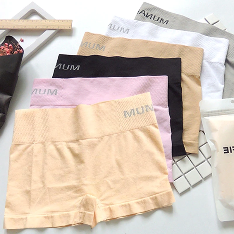 Хлопковые трусики с высокой талией женские безопасные штаны из ледяного шелка