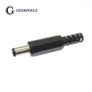 10 шт.лот Вилка питания постоянного тока 9 мм длина 5,5*2,1 мм 30 в 1 а Электрический разъем штекер для крепления провода адаптер для зарядки