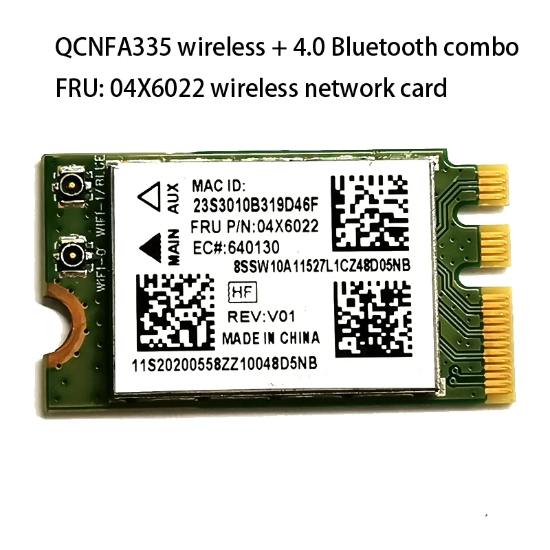 Беспроводная сетевая карта QCNFA335 интерфейс NGFF M2 4 0 поддержка беспроводной сетевой
