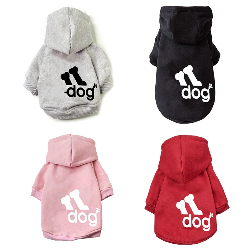 Теплая зимняя одежда для собак пальто куртка с капюшоном комбинезон кошек и