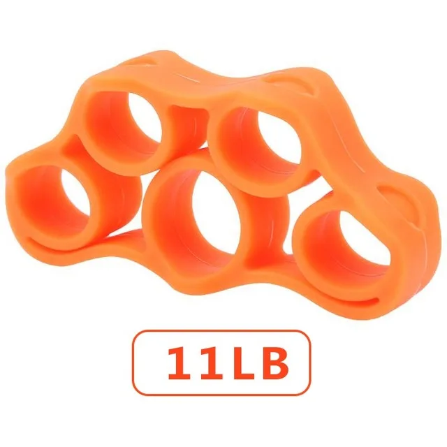11LB orange 1 шт. силиконовый эспандер тугой для пальцев, тренажер, сопротивление, повязка на запястье, Йога, растягиватель для рук, снаряжение для фитнеса - Цвет: 11LB orange