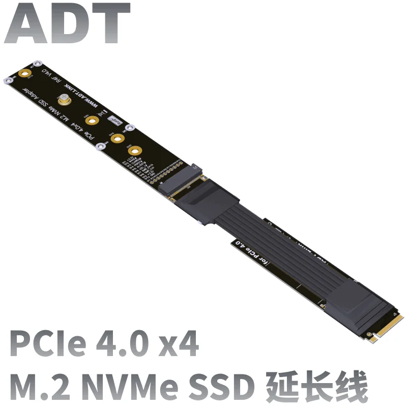 

M.2 NVMe SSD Удлинительный кабель, карта расширения твердотельного накопителя R44SF M2 к PCI-Express 4,0 3,0 X4 PCIE, полная скорость 64G/bps M, удлинитель ключа