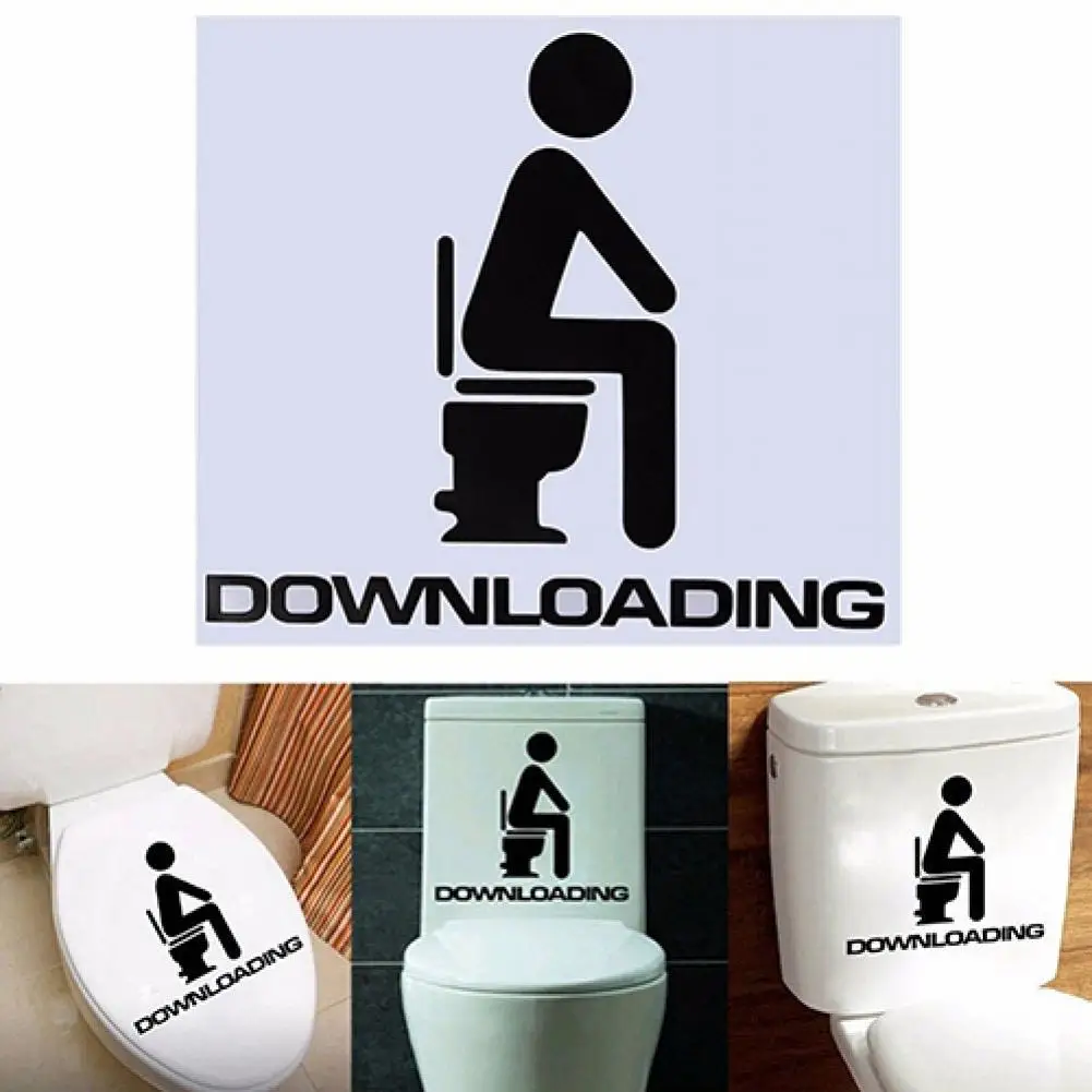 

HOT SALES!!! Removable DIY Toilet Seat WC Bathroom Art Home Room Decals Decor Wall Sticker