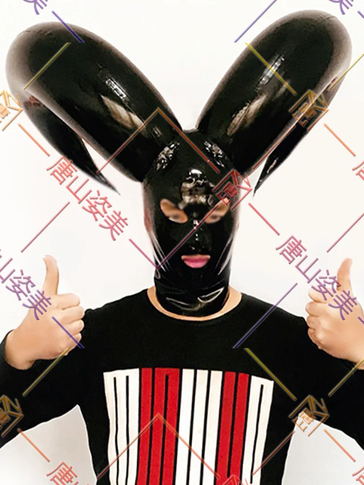 Латексная надувная маска для косплея латексный капюшон бара шоу на заказ |