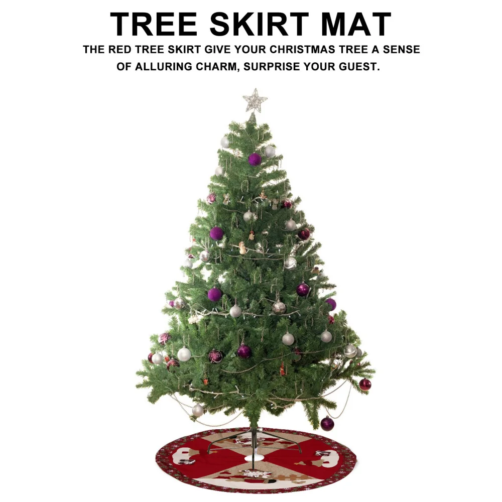 

Christmas Decoration Cartoon Tree Skirt Santa Tree Skirt Holiday Decorations