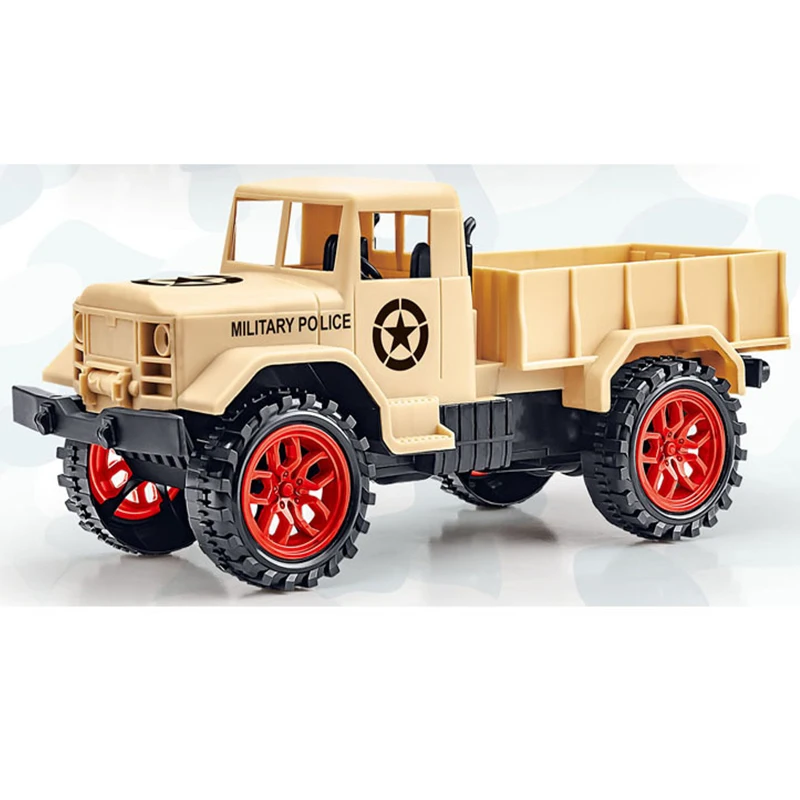

Truck Military Toy For Children Plastic Vehicle Model Inertia Pull Back Car Diecast Mini Small Gift Toys For Baby Boys Christmas