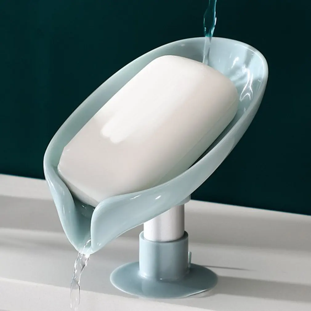 

Leaf Soap Box Bathroom Soap Holder Dish Storage Soap Rack Case Bathroom Gadgets Accessories Multi-function Durable Soap Dish Cas