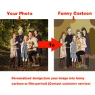 Мультяшный стиль индивидуальный постер персонализированный Портрет холст печать превратить вашу фотографию в забавный мультфильм пользовательское настенное искусство домашний декор