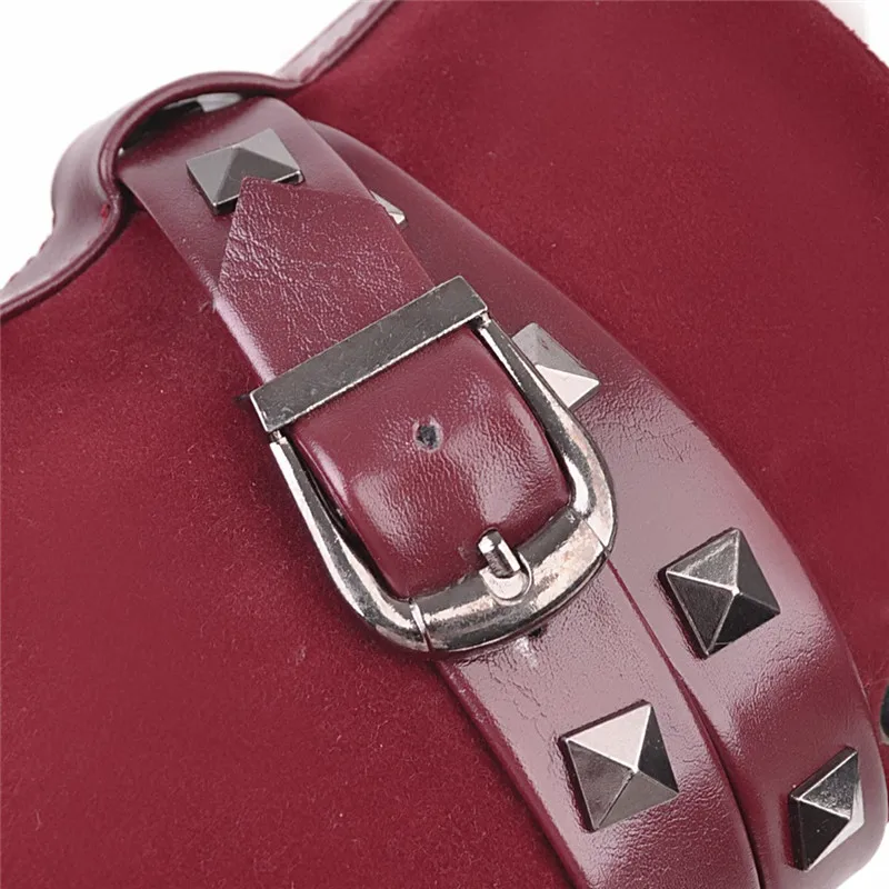 

ASUMER 2020 hot fashion ankle boots women flock rivet buckle platform boots punk cool casual shoes woman Motorcycle Boots