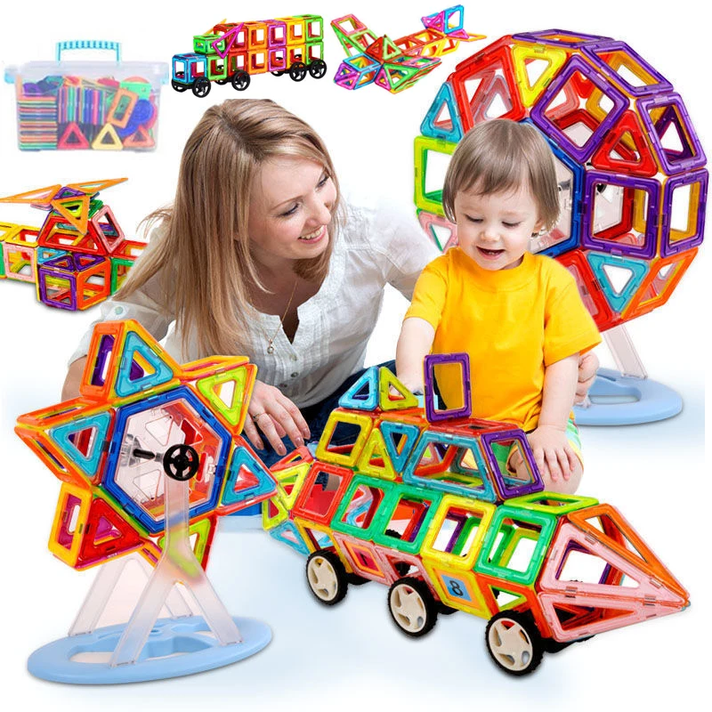 

Конструктор Магнитный большого размера, 220 блоков, набор для строительства, магнитные птицы, игрушки «сделай сам» для детей, подарки