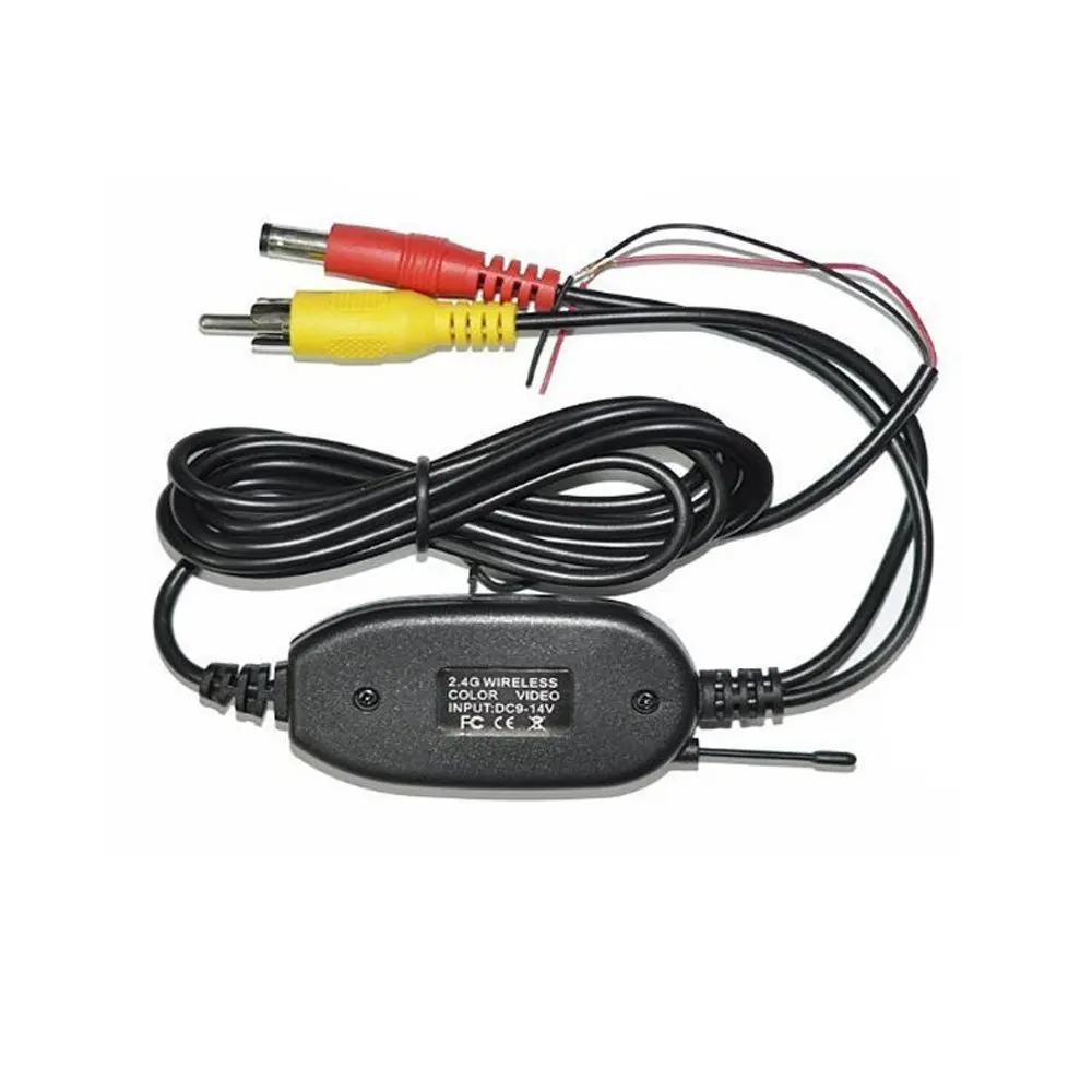 

Reverse Parking Backup Cam Monitor 2.4G Wireless RCA Video Transmitter Receiver Adapter Kit for Car DVD Monitor Rear View Camera