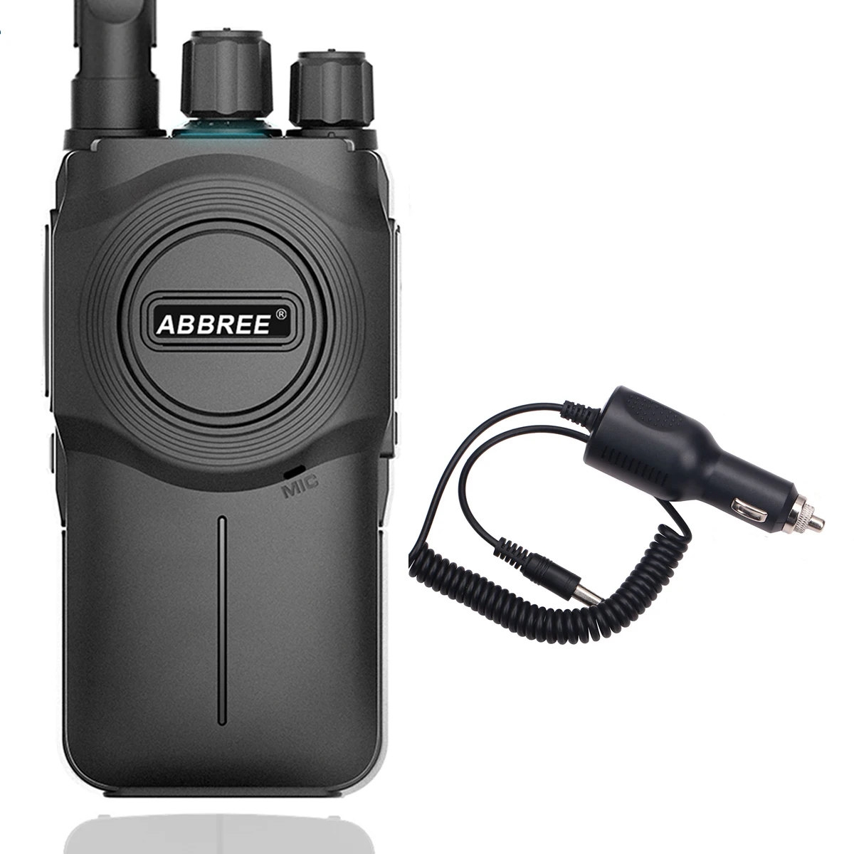 add car charger ABBREE AR-U1 рация радиоприемник CB 5 Вт 10 км Портативный радиоприемник для охоты леса города обновления Baofeng BF-888S - Цвет: add car charger