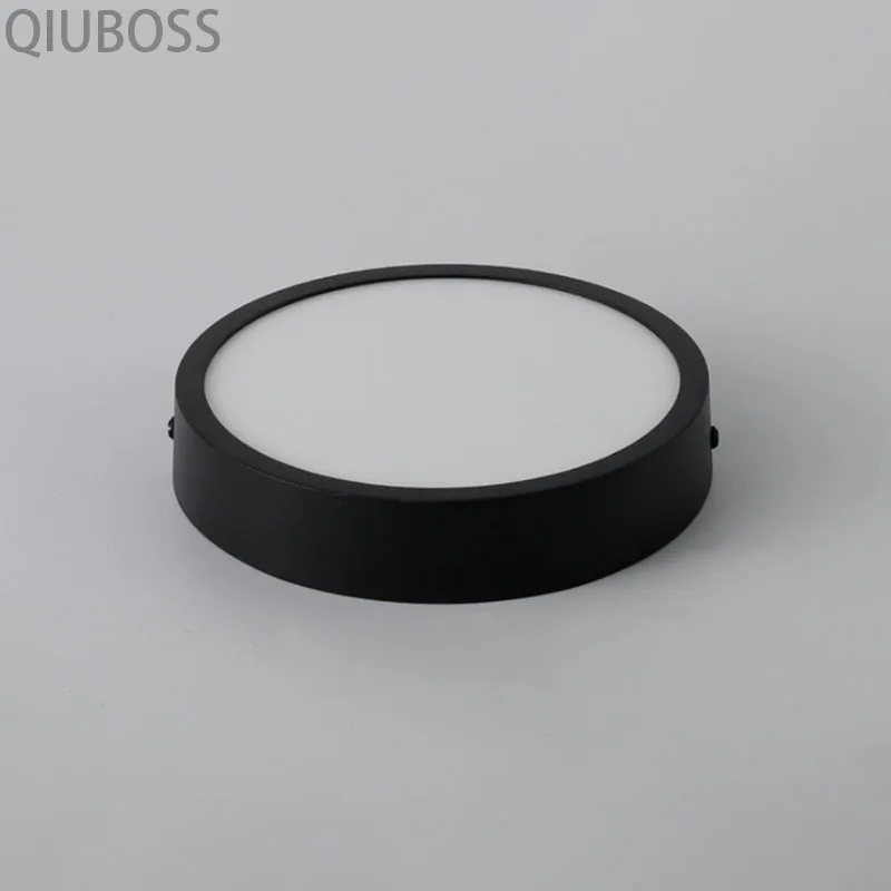 

QIUBOSS круглые светодиодные потолочные светильники 6Вт/12Вт/18Вт/24Вт 220В