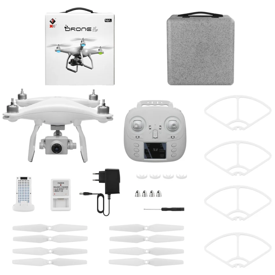 1Battery EU PLUG WLtoys XK X1, беспилотные летательные аппараты с Камера 1080P 2 оси 5G Wi-Fi FPV gps Квадрокоптер с дистанционным управлением Self-стабилизирующая подвеска бесщеточный мотор видео в режиме реального времени Дрон - Цвет: 1Battery EU PLUG