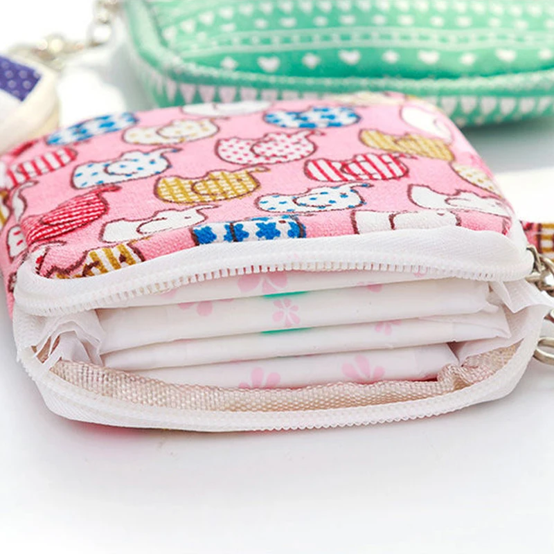 

Large Capacity Sanitary Napkin Storage Bag Portable Coin Purse for Women PAK5