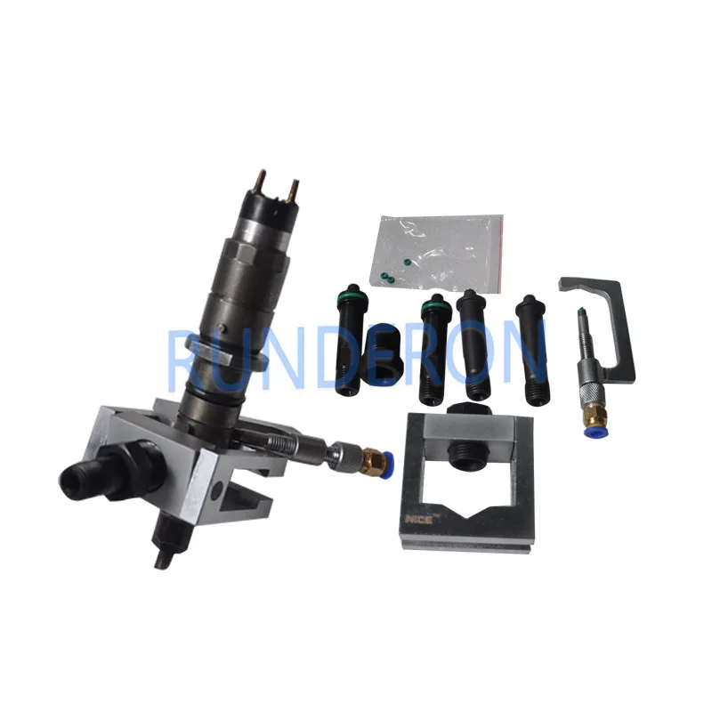 

CR Common Rail Injectors Test Bench Clamp Holder Adapter Fixture Kit For-Bosch-Denso Universal Style