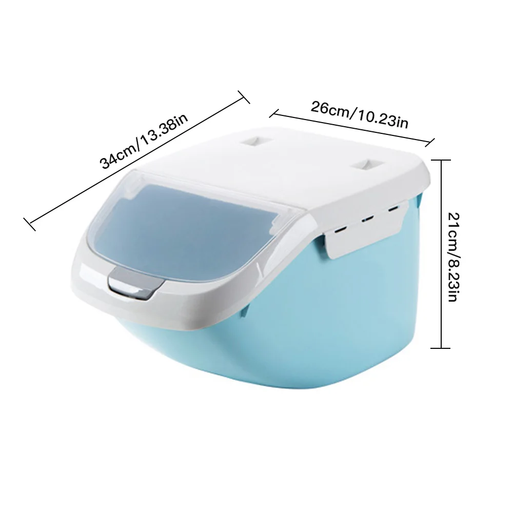 

6kg Portable Rice Storage Box Grain Cereal Dispenser Flip Lid Food Organizer Sealed Grain Container Organizer For Kitchen Tools